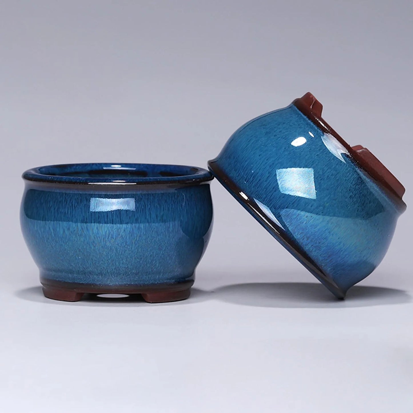 Blue Ceramic Garden Planter Pot