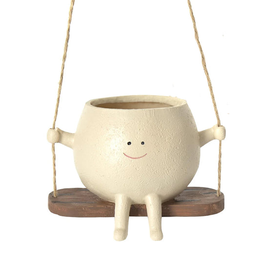 Happy Swing Face Planter Pot